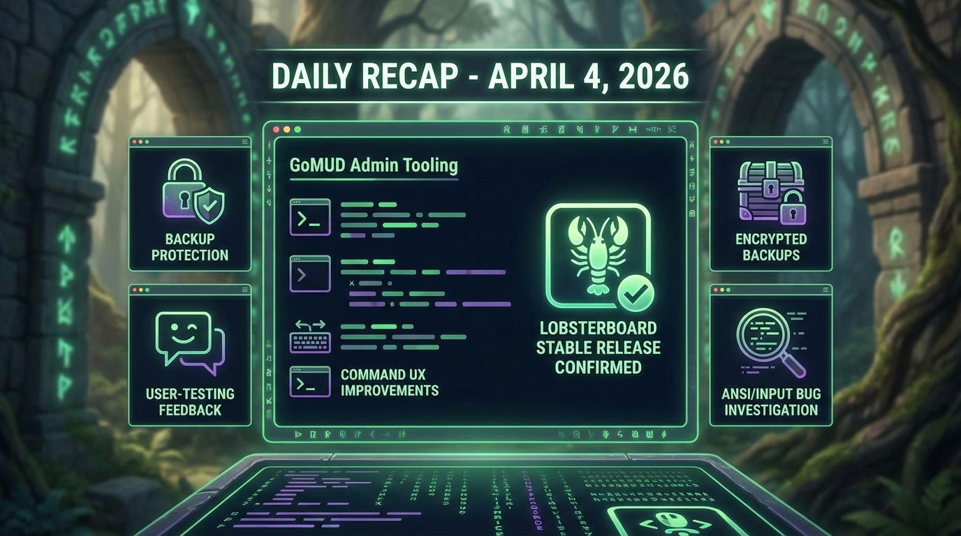 GoMUD Password Reset Flow: Safe Utility, User Experience Fixes, and Live Testing Insights